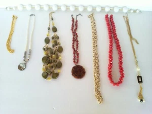 Vintage Nachlass Verkauf Schmuck Konvolut Halsketten Farbe wie besehen - Bild 1 von 4