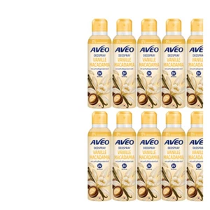 10x200ml Aveo Deospray Vanille Macadamia sanfter Duft 24H Wirkung | 0% Aluminium - Bild 1 von 3