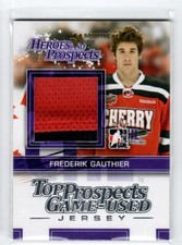 2013-14 ITG Heroes and Prospects Jersey Silver #TPM10 Frederik Gauthier *#/30