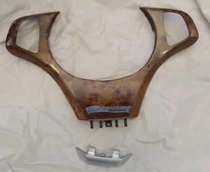 BMW OEM E83 LCI X3 2007-2010 Light Poplar Sport Steering Wheel Trim Brand New - Picture 1 of 2