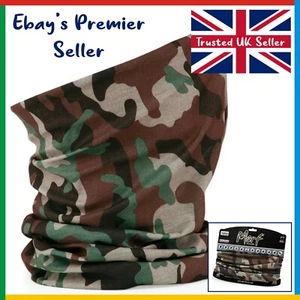 JUNGLE CAMO Beechfield * 3 in 1 Face Cover Morf * Camouflage * Breathable Mask - Picture 1 of 8