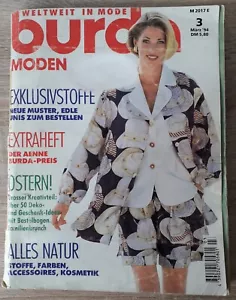 Burda Sewing Magazine German Editions 1993, 1994, 1995, 1998, 1999 - Picture 1 of 29