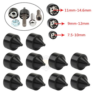 10X Head Bolt Cover Spike Engine Schrauben Topper Caps For Harley Road King Dyna - Picture 1 of 12