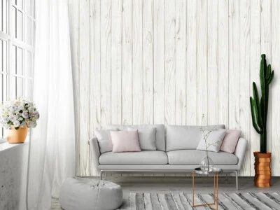 VALLA DE MADERA Papel Pintado 144x100" Extraíble Póster Mural Madera Decoración Telón de Fondo  Foto 1 de 4