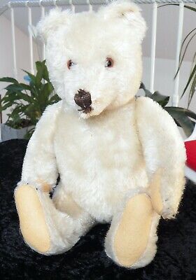 Vintage Antik Steiff Weisse Teddy Bär Bear White 60er Jahre Sehr Selten Ca. 32cm • 99€