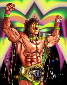 ULTIMATE WARRIOR REFRIGERATOR MAGNET TOOL BOX LOCKER CHRISTMAS GIFT MAN CAVE WWE - Picture 1 of 1