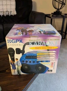 GPX Portable Karaoke Party Machine with Sing-A-Long Cassette : Model C1004 BLU - Picture 1 of 15