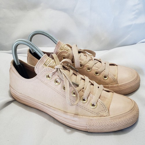 Scarpe da tennis Converse All Star Sneakers II Ox da donna taglia 7 tela oro rosa