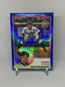 Ichiro Suzuki 2018 Topps Chrome Silver Pack Blue Refractor 15/150 #107 MARINERS