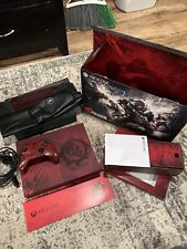 Xbox One S Gears of War 4 Limited Edition 2 TB Crimson Red Console LOOK!!