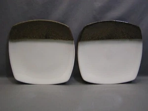 2 SANGO METALLICS BLACK 11" X 11" DINNER PLATES 4765 - Picture 1 of 13