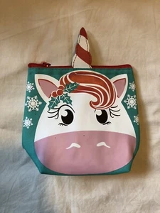 Thirty-One 31 Holiday Unicorn Cool Zip Snacker Thermal Bag Gift New - Picture 1 of 3