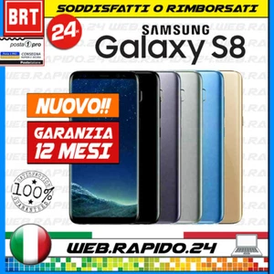 SAMSUNG GALAXY S8 64GB NEU! BLAU SCHWARZ GRAU GOLD SM-G950F GARANTIE ITA S9 S10 - Bild 1 von 10