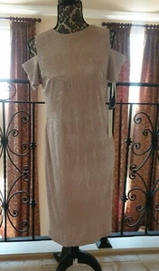 Calvin Klein Cold Shoulder Midi Dress 4 NWT - Picture 1 of 6