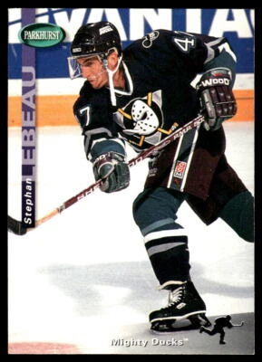 1994-95 Parkhurst #2 Stephan Lebeau Anaheim Mighty Ducks Hockey Card - Image 1 of 2