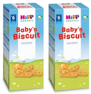 2 x HIPP Organic Baby Biscuits Snacks Cookies From 6+ Months 180g 6.3oz - Picture 1 of 3