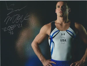 SAM MIKULAK Signed 8.5 x 11 Photo TEAM USA Gymnastics FREE SHIPPING Olympics - Picture 1 of 1