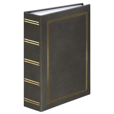 Hama Einsteck-Album Fotoalbum London 16,5x20,5cm 200 Fotos Format 9x13cm Grau