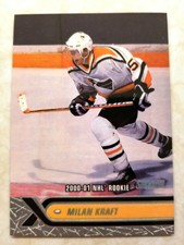 2000-01 Topps Stadium Club Rookie Milan Kraft RC Card #228 Pittsburgh Penguins