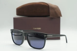 NEW TOM FORD TF 698 02V MATTE BLACK BLUE AUTHENTIC SUNGLASSES FRAMES 59-18 - Picture 1 of 5