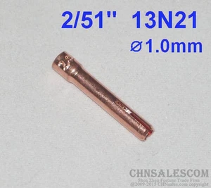 10 pcs 13N21 Collets for Tig Welding Torch WP-9 WP-20 WP-25 1.0mm 2/51" - Picture 1 of 1