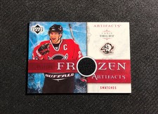 2006-07 UPPER DECK ARTIFACTS CHRIS DRURY FROZEN JERSEY RED FA-CD #ed 51/100