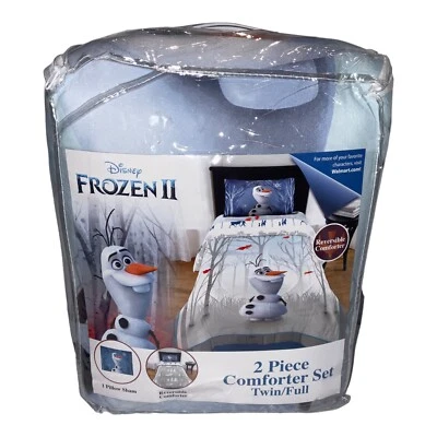 Disney's FROZEN 2 Olaf Twin/Full Reversible Comforter/Sham Set & Snuggle Wrap - Image 1 of 4