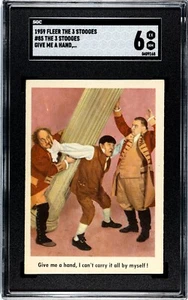 1959 Fleer The 3 Three Stooges #85 Give Me A Hand SGC 6 NEWLY-GRADED! - Picture 1 of 3