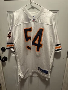 Chicago Bears Brian Urlacher Jersey 54 White NFL Equipment Reebox XL - Picture 1 of 6