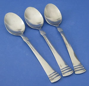 3 cucharas de sopa ovaladas Cambridge Silver Codie acero inoxidable - Imagen 1 de 2