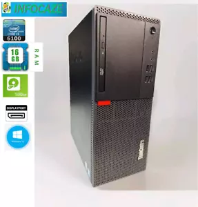 LENOVO TINKCENTRE M710t-Intel core i3-6100(3.7GHZ) 16GB DDR4-500 HDD-WINDOWS 10 - Photo 1/9