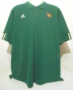 Notre Dame Fighting Irish Short Sleeve Polo Golf Shirt by Adidas, Adult XL - Picture 1 of 2