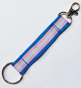 Trans Schlüsselband kurz, ca. 17 cm, transgender lanyard - Bild 1 von 1