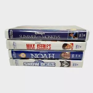 Disney VHS Lot Summer of Monkeys Noah Max Keeble's Big Move Snow Dogs - Picture 1 of 8