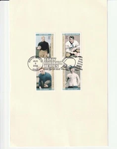 2003 US FIRST DAY ISSUE #3808-3811 EARLY FOOTBALL HEROES POSTAGE STAMPS - Picture 1 of 1