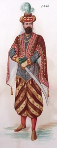 Disfraz Shereff Melidor 29 Grados Rito Escocés Catálogo Original Obra de Arte - Imagen 1 de 5