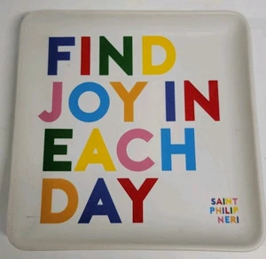 Quotable Cards Trinket Dish Find Joy in Each Day - Saint Philip Neri - 5" TRD239 - Picture 1 of 2