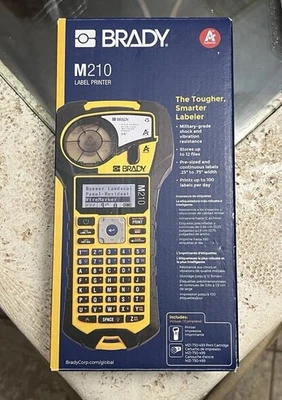 Brady M210 Portable Handheld Label Maker Printer Yellow/Black - Image 1 of 2
