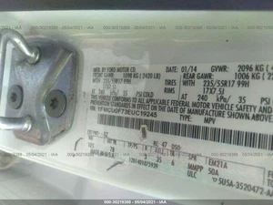 Used Left Door Mirror fits: 2014 Ford Escape Power w/o blind spot alert w/o heat - Picture 1 of 24