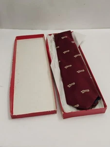 Vintage Cheers TV Show weinrot & gold mit Box seltene Hampshire House Krawatte - Bild 1 von 12