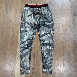 ScentLok Pants Mens M Gray Mossy Oak Treestand Camo Base Layer Compression Slim - Picture 1 of 12