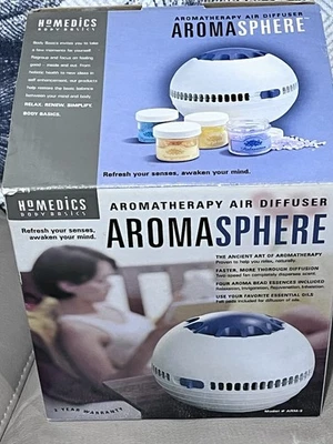 Homedics 芳香疗法机-全新带盒-芳香疗法空气扩散器-芳香球 — 第 1/4 张图片