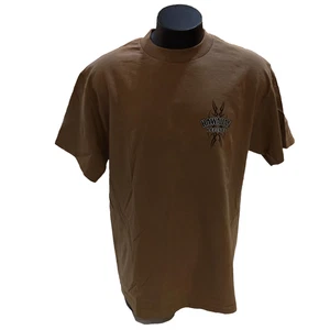 Alstyle Hawaiian Legends Men's Brown Short Sleeve S/S T-Shirt Size L Large - Foto 1 di 14