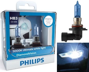 Philips Diamond White 5000K 9005 65W Two Bulbs Head Light DRL Daytime Upgrade - Picture 1 of 12