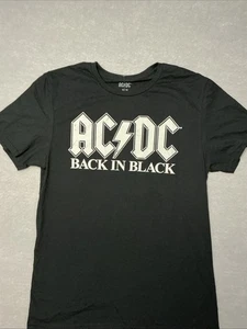 AC/DC Back In Black Angus Young Classic Rock  New Black T-shirt Size:Medium - Picture 1 of 9