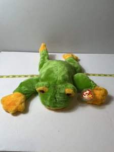 Vintage 1998 Ty Beanie Baby Smoochy The Frog with tag XL in size - Picture 1 of 3