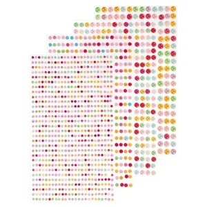 7168 Piezas 16 Hojas Pegatina Diamantes de Imitación 3/4/5/6 mm Autoadhesiva Multicolor Perla - Imagen 1 de 5