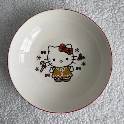 Cuenco de pasta de jengibre de Navidad Hello Kitty 2024/9 pulgadas Foto 1 de 4