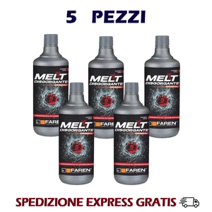 5 X Disgorgante Rapido Melt Professionale 750 ML Per Scarichi Lenti e Ingorghi - Imagen 1 de 3