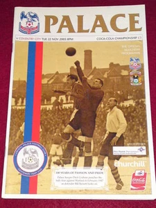 PROGRAMM - Crystal Palace v Coventry - 22.11.2005 - Bild 1 von 1